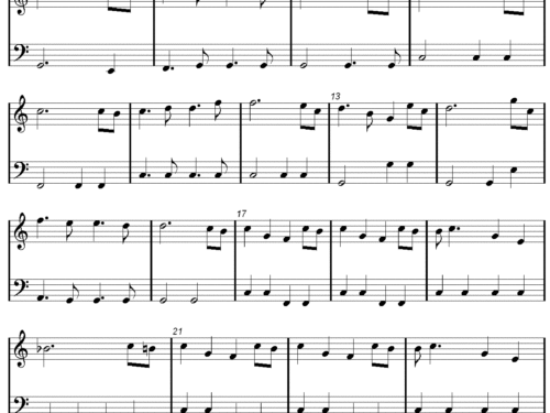 JURASSIC PARK Theme Easy Piano Sheet music