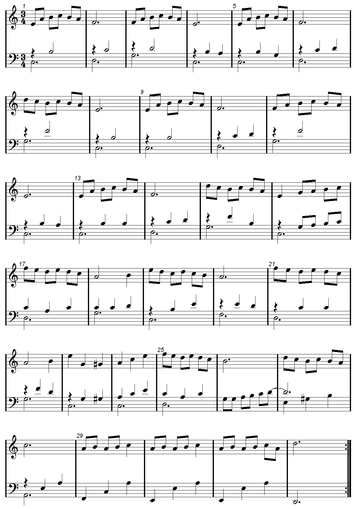 MIA SEBASTIAN'S Piano Sheet music | Easy Music