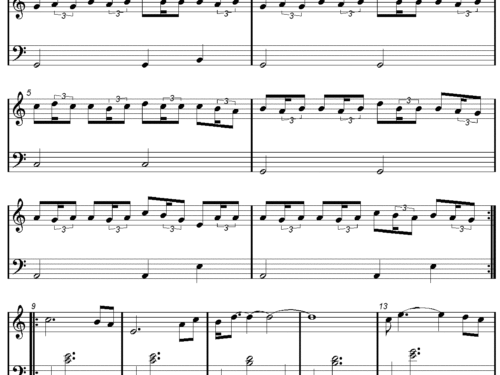 THE LAST OF THE MOHICANS Easy Piano Sheet music
