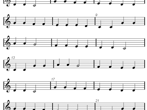 TWINKLE TWINKLE LITTLE STAR PDF Sheet music